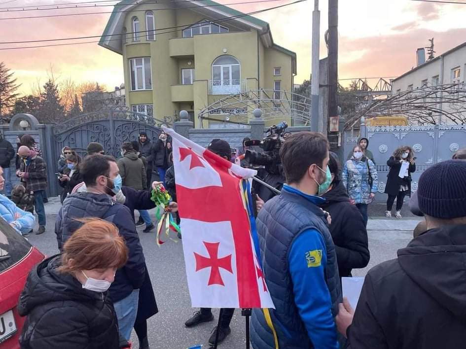 უკრაინის მხარდამჭერი მორიგი აქცია ქუთაისში