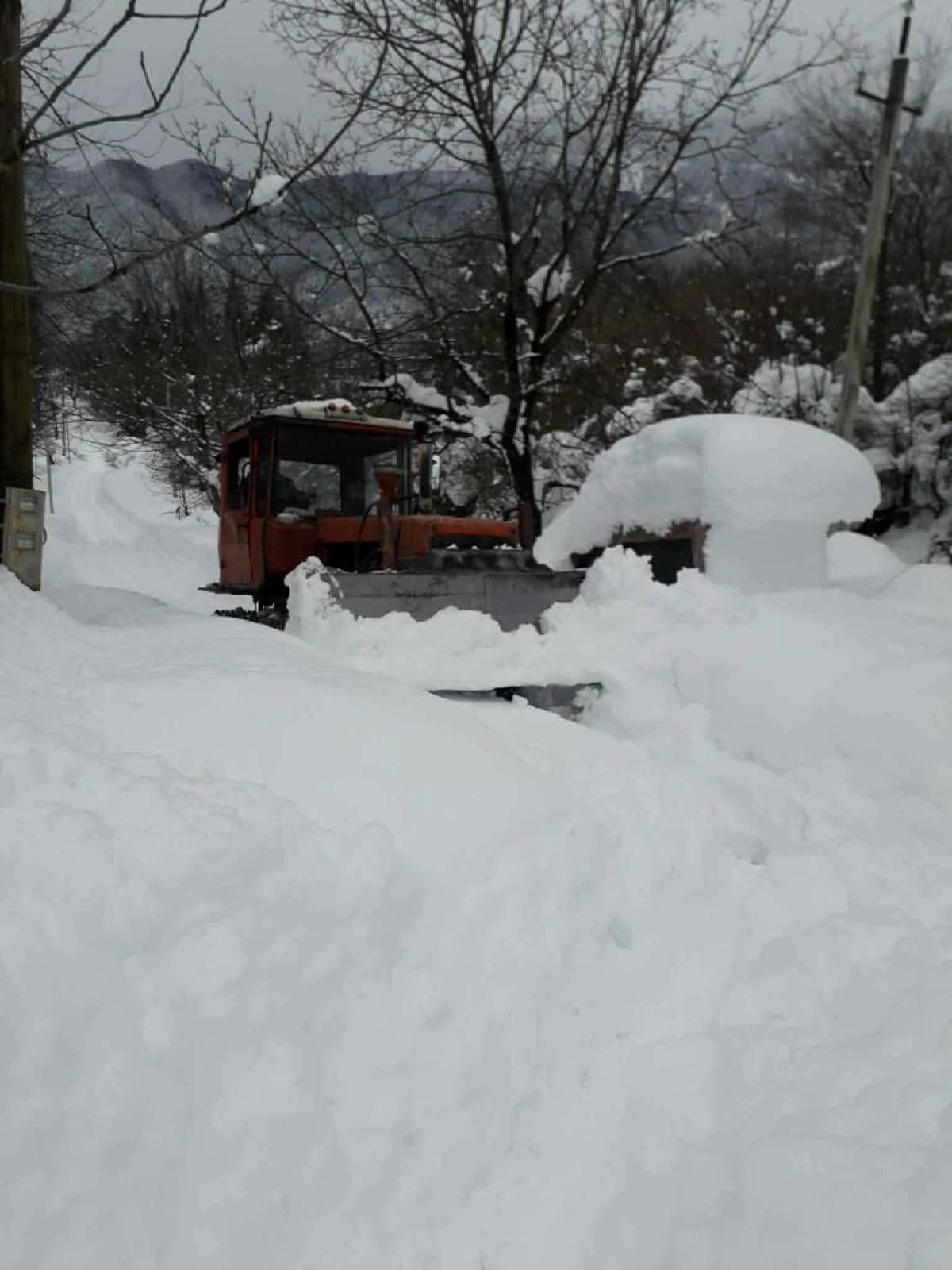 წყალტუბოს მუნიციპალიტეტის სოფლებში თოვლის საფარმა 2 მეტრს მიაღწია