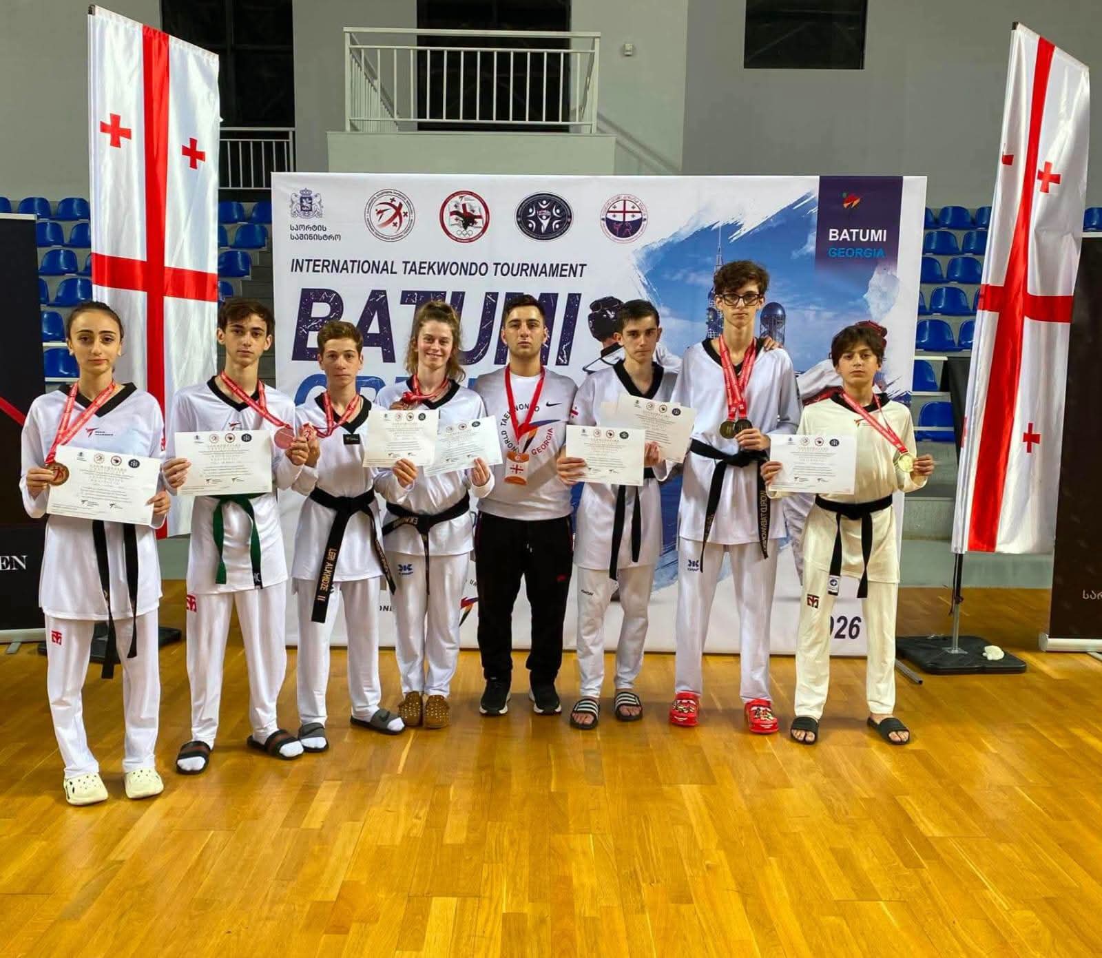 ქუთაისელი სპორტსმენების წარმატება ტაეკვანდოს ტურნირზე