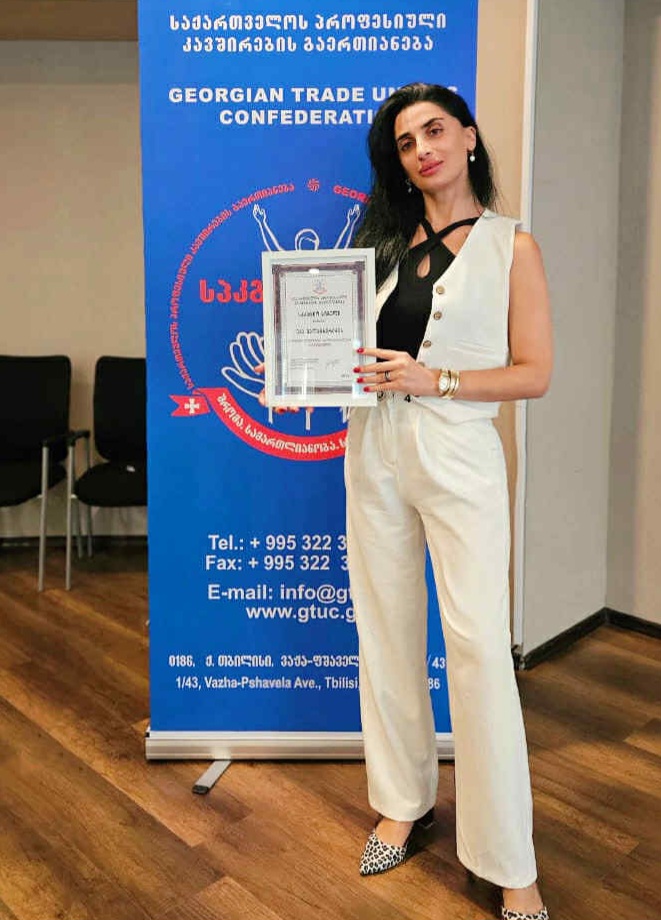 აქტორის ჟურნალისტს, საქართველოს პროფესიული კავშირების ჯილდო გადაეცა