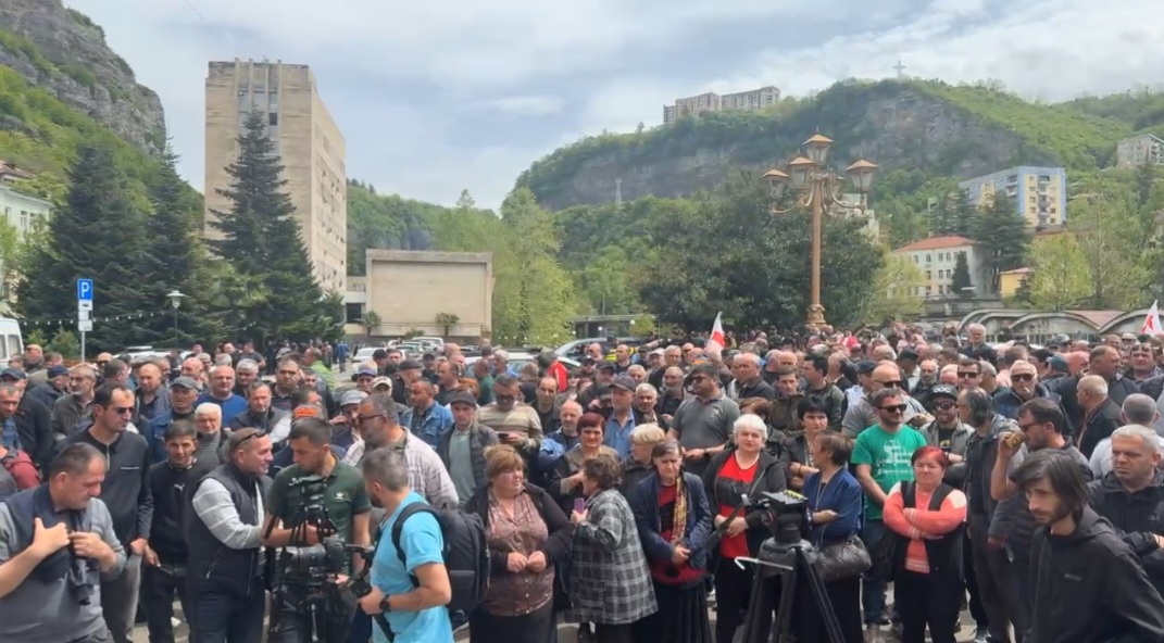 ჭიათურაში მაღაროელთა პროტესტი 66 დღეა უწყვეტ რეჟიმში გრძელდება